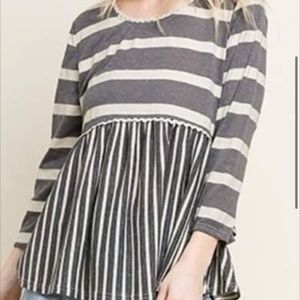 Umgee top. Striped top! Super cute.